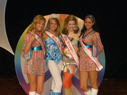  Jr.Teen State contestants at The National American Miss 70's Party !
